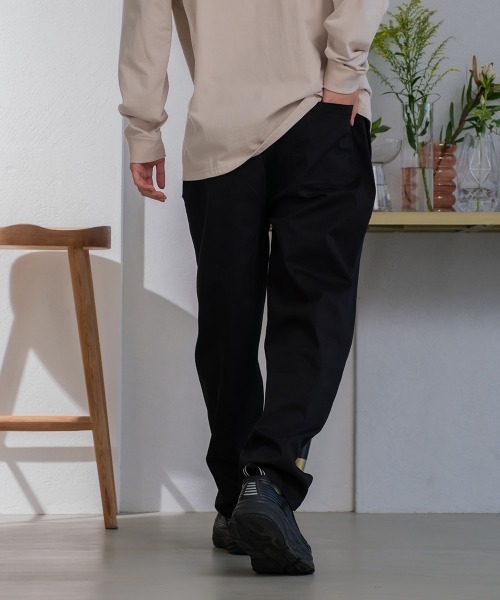 SIDEWAY STANCE（サイドウェイスタンス）の「【SIDEWAY STANCE】バルーンシルエット イージー シェフパンツ（チノパンツ・メンズ・ブラック/ベージュ/オフホワイト/カーキ/ネイビー/ブルーグレー/A・MEDIUM/LARGE/X-LARGE）」の17枚目の写真