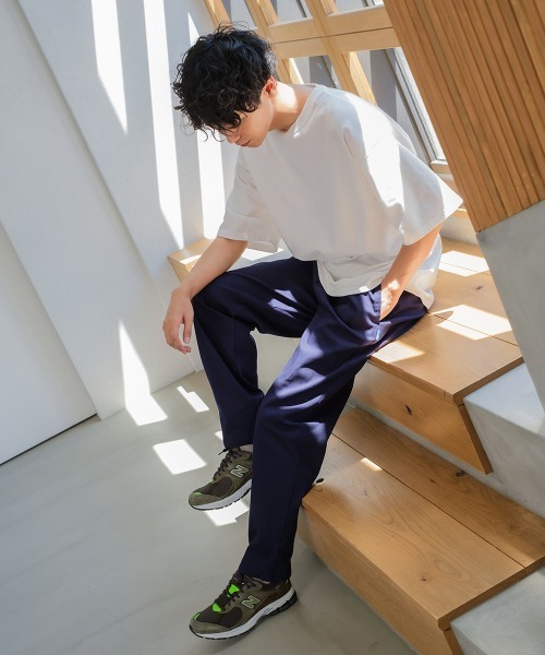 SIDEWAY STANCE（サイドウェイスタンス）の「【SIDEWAY STANCE】バルーンシルエット イージー シェフパンツ（チノパンツ・メンズ・ブラック/ベージュ/オフホワイト/カーキ/ネイビー/ブルーグレー/A・MEDIUM/LARGE/X-LARGE）」の19枚目の写真