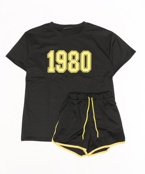 おしゃれスタ（オシャレスタ）の「レジャーラウンジ スポーツセットアップルームウェア（その他ルームウェア・レディース・ブラック/レッド/ブルー/グリーン・M/L/XL）」の5枚目の写真