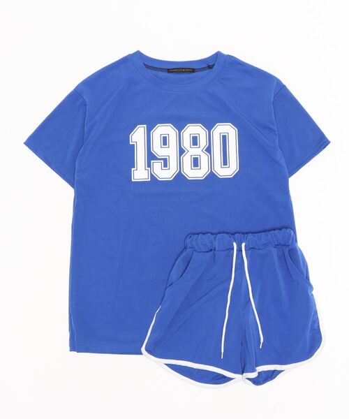 おしゃれスタ（オシャレスタ）の「レジャーラウンジ スポーツセットアップルームウェア（その他ルームウェア・レディース・ブラック/レッド/ブルー/グリーン・M/L/XL）」の7枚目の写真