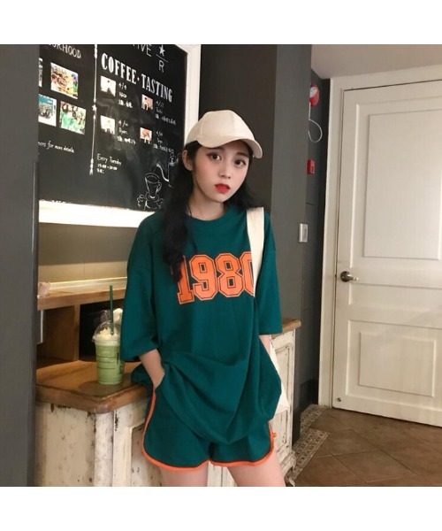 おしゃれスタ（オシャレスタ）の「レジャーラウンジ スポーツセットアップルームウェア（その他ルームウェア・レディース・ブラック/レッド/ブルー/グリーン・M/L/XL）」の13枚目の写真