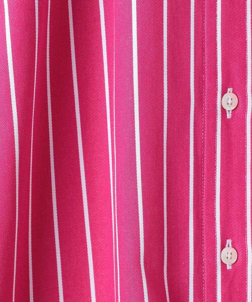 INDIVIDUALIZED SHIRTS（インディビジュアライズドシャツ）の「別注＜INDIVIDUALIZED SHIRTS（インディビジュアライズド シャツ）＞ストライプ シャツ ワンピース ■■■（シャツワンピース・レディース・ピンク・FREE）」の6枚目の写真