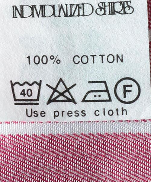 INDIVIDUALIZED SHIRTS（インディビジュアライズドシャツ）の「別注＜INDIVIDUALIZED SHIRTS（インディビジュアライズド シャツ）＞ストライプ シャツ ワンピース ■■■（シャツワンピース・レディース・ピンク・FREE）」の7枚目の写真