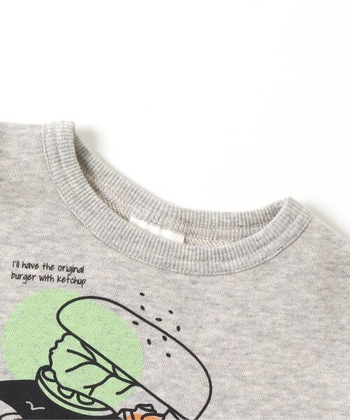 BREEZE(ブリーズ)の「2柄フードトレーナー(スウェット・キッズ・ブラウン/グレー・150/130/140/100/90/110/120)」の6枚目の写真