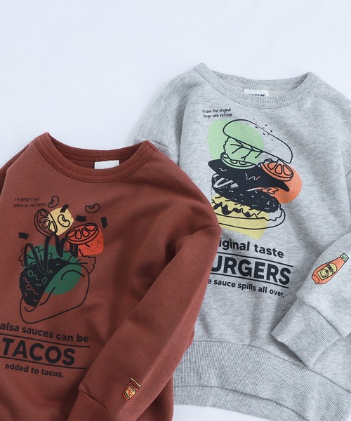 BREEZE(ブリーズ)の「2柄フードトレーナー(スウェット・キッズ・ブラウン/グレー・150/130/140/100/90/110/120)」の13枚目の写真