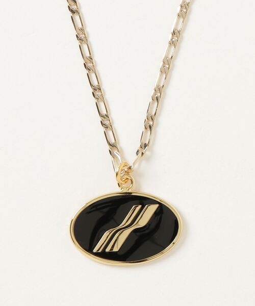 【関税込み】We11done ネックレス WE11DONE（ウェルダン）の「WE11DONE BLACK SQUARE SILVER LOGO