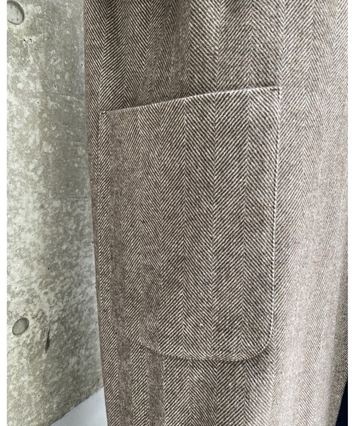 MLI'A(エムリア)の「ヘリンボーンオーバーサイズコート(その他アウター・レディース・ブラック/ブラウン・M)」の17枚目の写真