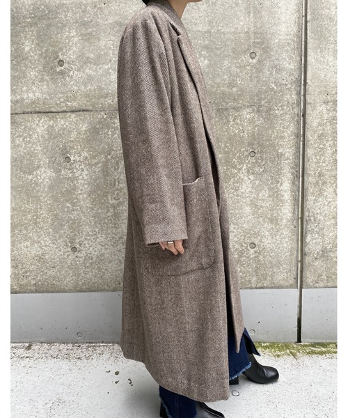 MLI'A(エムリア)の「ヘリンボーンオーバーサイズコート(その他アウター・レディース・ブラック/ブラウン・M)」の18枚目の写真