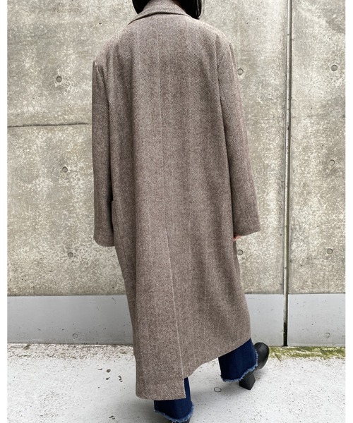 MLI'A(エムリア)の「ヘリンボーンオーバーサイズコート(その他アウター・レディース・ブラック/ブラウン・M)」の20枚目の写真