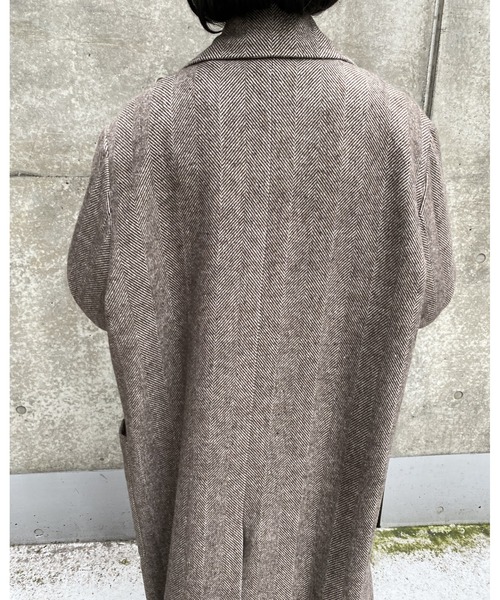 MLI'A(エムリア)の「ヘリンボーンオーバーサイズコート(その他アウター・レディース・ブラック/ブラウン・M)」の22枚目の写真
