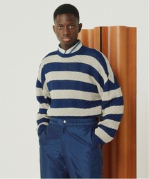 KIIT キート / PULLOVER TOPS オーバーサイズ ボーダープルオーバートップス / KIM-K59-009