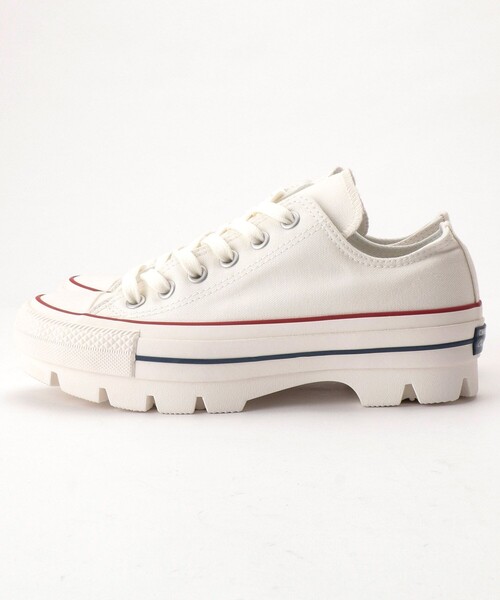 FREAK'S STORE（フリークスストア）の「CONVERSE/コンバース ALL STAR CHUNKY OX/オールスターチャンキーオックス(厚底スニーカー、トラックソールスニーカー)（スニーカー・レディース・ホワイト/ブラック・23.5cm/24.5cm）」の6枚目の写真