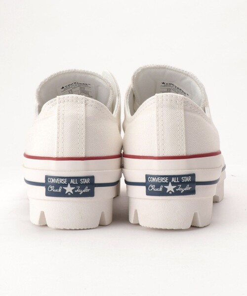 FREAK'S STORE（フリークスストア）の「CONVERSE/コンバース ALL STAR CHUNKY OX/オールスターチャンキーオックス(厚底スニーカー、トラックソールスニーカー)（スニーカー・レディース・ホワイト/ブラック・23.5cm/24.5cm）」の3枚目の写真
