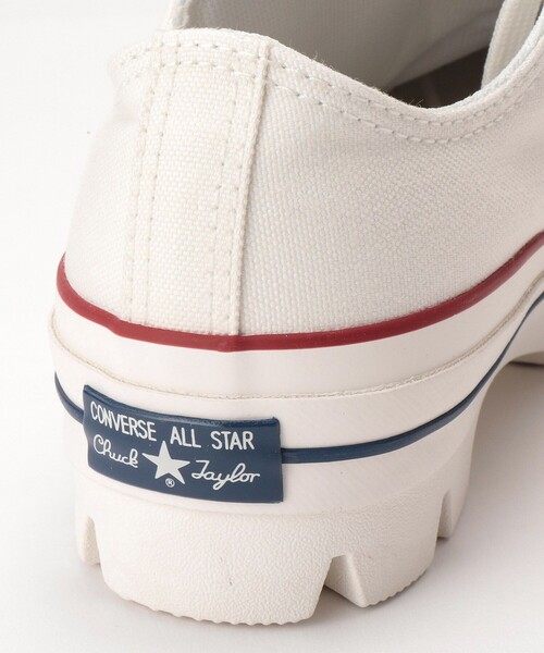 FREAK'S STORE（フリークスストア）の「CONVERSE/コンバース ALL STAR CHUNKY OX/オールスターチャンキーオックス(厚底スニーカー、トラックソールスニーカー)（スニーカー・レディース・ホワイト/ブラック・23.5cm/24.5cm）」の10枚目の写真
