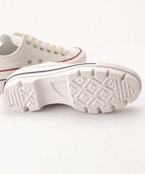 FREAK'S STORE（フリークスストア）の「CONVERSE/コンバース ALL STAR CHUNKY OX/オールスターチャンキーオックス(厚底スニーカー、トラックソールスニーカー)（スニーカー・レディース・ホワイト/ブラック・23.5cm/24.5cm）」の8枚目の写真