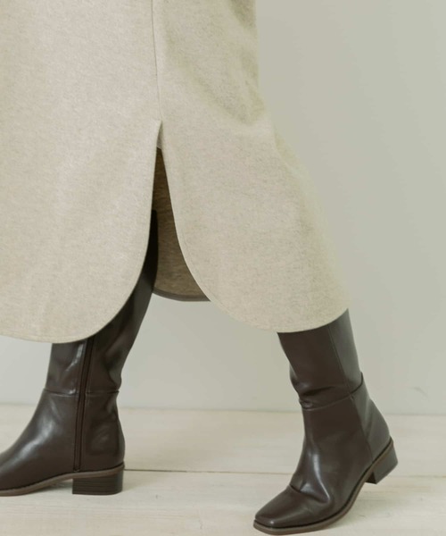 URBAN RESEARCH Sonny Label（アーバンリサーチサニーレーベル）の「メルトンジャージカフタンワンピース（ワンピース・レディース・チャコールグレー/ライトベージュ/グレー・FREE）」の5枚目の写真