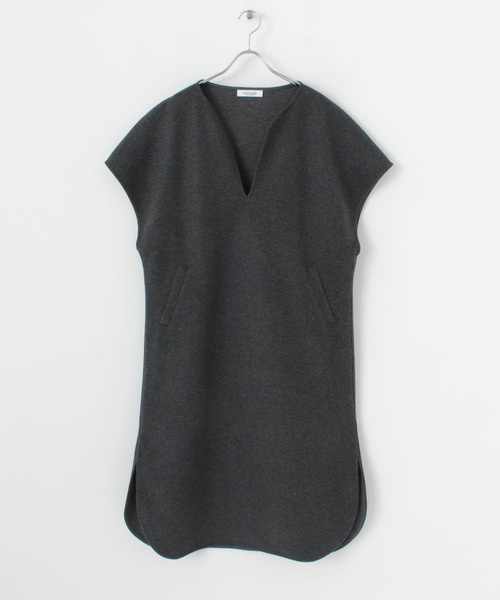 URBAN RESEARCH Sonny Label（アーバンリサーチサニーレーベル）の「メルトンジャージカフタンワンピース（ワンピース・レディース・チャコールグレー/ライトベージュ/グレー・FREE）」の20枚目の写真