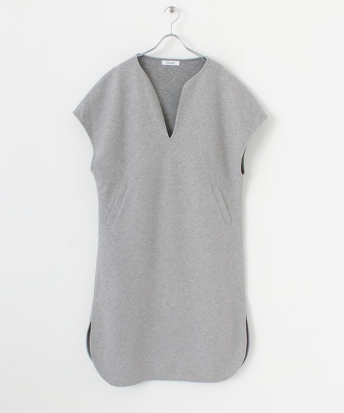 URBAN RESEARCH Sonny Label（アーバンリサーチサニーレーベル）の「メルトンジャージカフタンワンピース（ワンピース・レディース・チャコールグレー/ライトベージュ/グレー・FREE）」の21枚目の写真