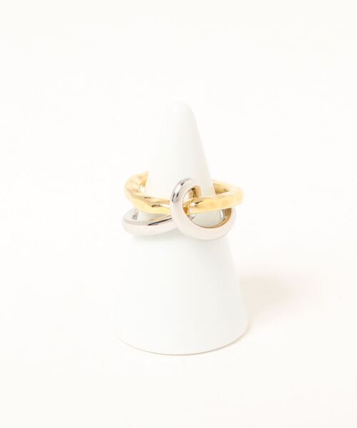 DouDou（ドゥドゥ）の「2連MIXリング（リング・レディース・その他・FREE）」の3枚目の写真