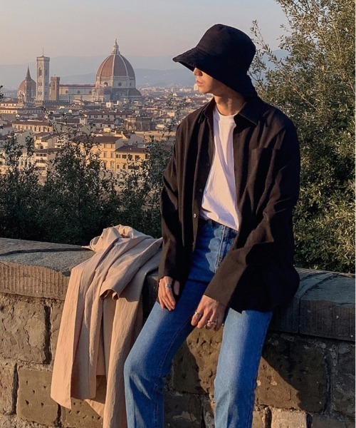 ASCLO(エジュクロ)の「ASCLO モネマヘルロングカフスシャツ(シャツ/ブラウス・メンズ・ホワイト/ブラック・FREE)」の13枚目の写真