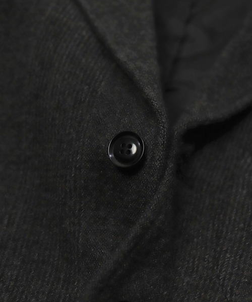 OMNIGOD（オムニゴッド）の「[OMNIGOD womens / オムニゴッド] 縮絨ウール オフィサージャケット（テーラードジャケット・レディース・チャコールグレー/ブラウン・2/3）」の15枚目の写真