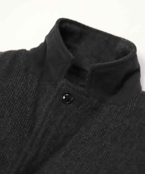 OMNIGOD（オムニゴッド）の「[OMNIGOD womens / オムニゴッド] 縮絨ウール オフィサージャケット（テーラードジャケット・レディース・チャコールグレー/ブラウン・2/3）」の17枚目の写真