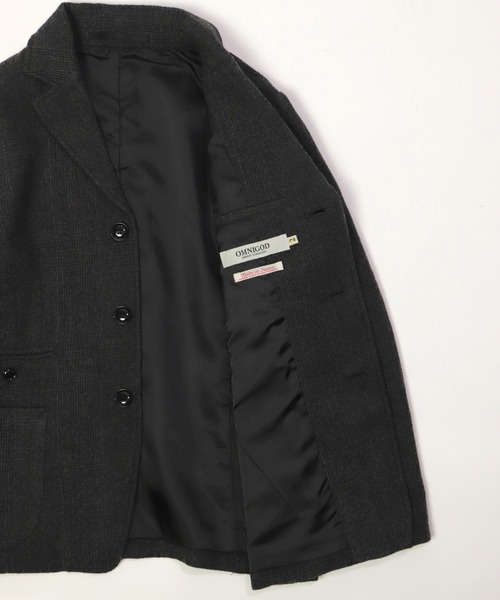 OMNIGOD（オムニゴッド）の「[OMNIGOD womens / オムニゴッド] 縮絨ウール オフィサージャケット（テーラードジャケット・レディース・チャコールグレー/ブラウン・2/3）」の20枚目の写真