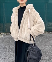 CORNERS | ショート丈ファーブルゾン(ブルゾン)