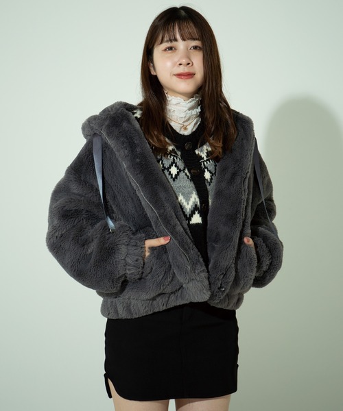 CORNERS（コーナーズ）の「ショート丈ファーブルゾン（ブルゾン