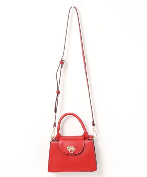 N.（N. Natural Beauty Basic）（エヌエヌナチュラルビューティーベーシック）の「ウォレット付ミニショルダーバッグ（ショルダーバッグ・レディース・レッド/ライトグリーン・ﾌﾘ-）」の8枚目の写真