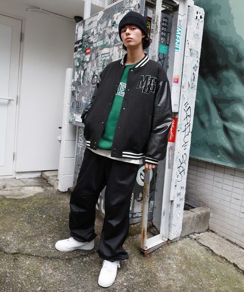 MSG（エムエスジー）の「ワイドフレアバギー8ポケットカーゴデニムパンツ　ケミカル/オーバーダイ 10oz（カーゴパンツ・メンズ・ホワイト/チャコール/マスタード/グリーン/レッド/ブラック/オレンジ/サックスブルー/カーキ/ブルー/インディゴブルー/ブラウン・S/M/L/XL）」の17枚目の写真