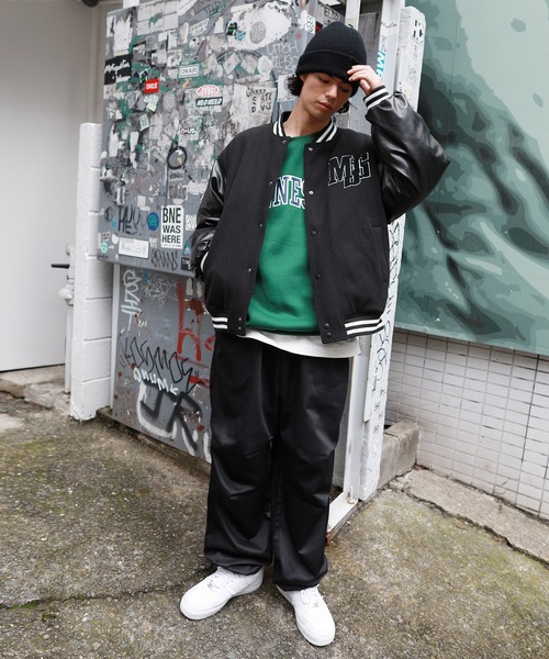 MSG（エムエスジー）の「ワイドフレアバギー8ポケットカーゴデニムパンツ　ケミカル/オーバーダイ 10oz（カーゴパンツ・メンズ・ホワイト/チャコール/マスタード/グリーン/レッド/ブラック/オレンジ/サックスブルー/カーキ/ブルー/インディゴブルー/ブラウン・S/M/L/XL）」の21枚目の写真