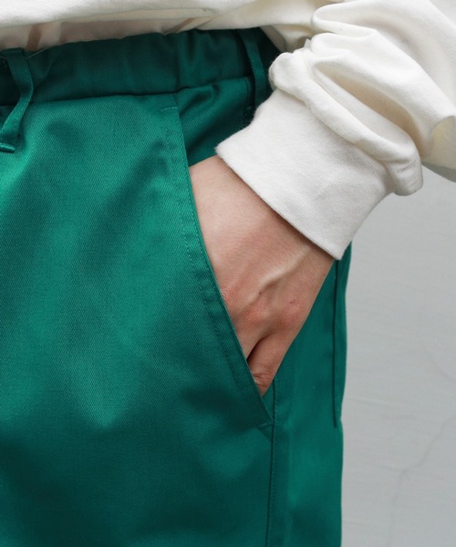 MSG（エムエスジー）の「ワイドフレアバギー8ポケットカーゴデニムパンツ　ケミカル/オーバーダイ 10oz（カーゴパンツ・メンズ・ホワイト/チャコール/マスタード/グリーン/レッド/ブラック/オレンジ/サックスブルー/カーキ/ブルー/インディゴブルー/ブラウン・S/M/L/XL）」の16枚目の写真