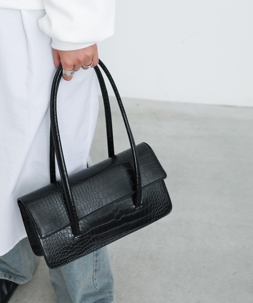 select MOCA（セレクトモカ）の「クラシカルショルダーバッグ（ショルダーバッグ・レディース・ブラック/ブラウン/アイボリー・FREE）」の2枚目の写真