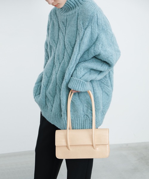 select MOCA（セレクトモカ）の「クラシカルショルダーバッグ（ショルダーバッグ・レディース・ブラック/ブラウン/アイボリー・FREE）」の9枚目の写真