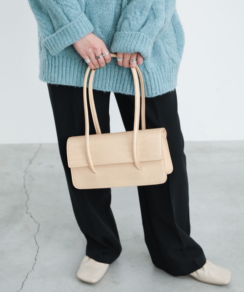 select MOCA（セレクトモカ）の「クラシカルショルダーバッグ（ショルダーバッグ・レディース・ブラック/ブラウン/アイボリー・FREE）」の10枚目の写真