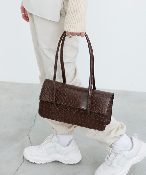 select MOCA（セレクトモカ）の「クラシカルショルダーバッグ（ショルダーバッグ・レディース・ブラック/ブラウン/アイボリー・FREE）」の11枚目の写真