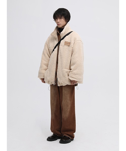 MASONPRINCE(メイソンプリンス)の「【MASONPRINCE】Reversible hem drawcord bore jacket WT0979(ブルゾン・メンズ・ブルー/ブラック/アイボリー・L/S/M)」の4枚目の写真