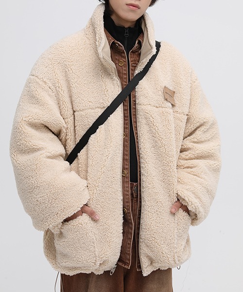 MASONPRINCE(メイソンプリンス)の「【MASONPRINCE】Reversible hem drawcord bore jacket WT0979(ブルゾン・メンズ・ブルー/ブラック/アイボリー・L/S/M)」の6枚目の写真
