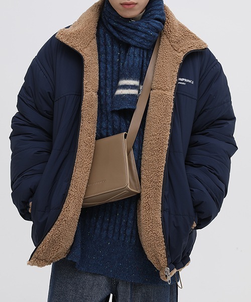 MASONPRINCE(メイソンプリンス)の「【MASONPRINCE】Reversible hem drawcord bore jacket WT0979(ブルゾン・メンズ・ブルー/ブラック/アイボリー・L/S/M)」の7枚目の写真