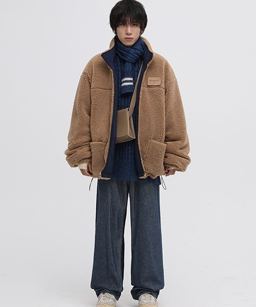 MASONPRINCE(メイソンプリンス)の「【MASONPRINCE】Reversible hem drawcord bore jacket WT0979(ブルゾン・メンズ・ブルー/ブラック/アイボリー・L/S/M)」の11枚目の写真