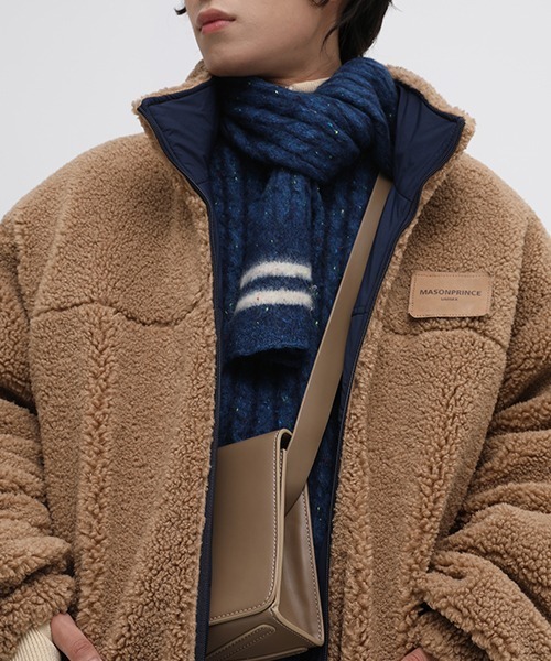 MASONPRINCE(メイソンプリンス)の「【MASONPRINCE】Reversible hem drawcord bore jacket WT0979(ブルゾン・メンズ・ブルー/ブラック/アイボリー・L/S/M)」の13枚目の写真