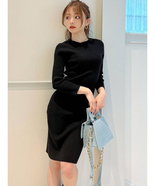 RESEXXY（リゼクシー）の「リブニットワンピース（ワンピース・レディース・ブラック/ベージュ/ブルー/その他/その他1・SMALL/MEDIUM）」の8枚目の写真