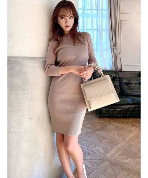 RESEXXY（リゼクシー）の「リブニットワンピース（ワンピース・レディース・ブラック/ベージュ/ブルー/その他/その他1・SMALL/MEDIUM）」の17枚目の写真