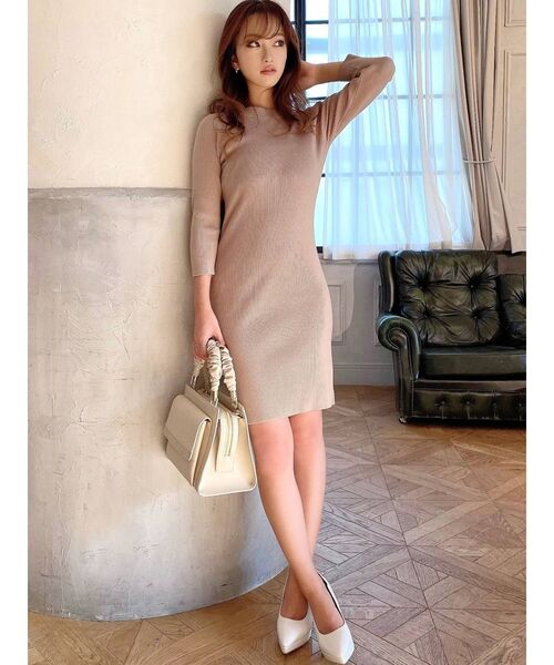 RESEXXY（リゼクシー）の「リブニットワンピース（ワンピース・レディース・ブラック/ベージュ/ブルー/その他/その他1・SMALL/MEDIUM）」の21枚目の写真