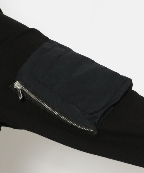 ROYAL FLASH（ロイヤルフラッシュ）の「A.F ARTEFACT/エーエフ・アーティファクト/Nylon Combi Sweat Hoodie（パーカー・メンズ・ブラック・4/3）」の5枚目の写真