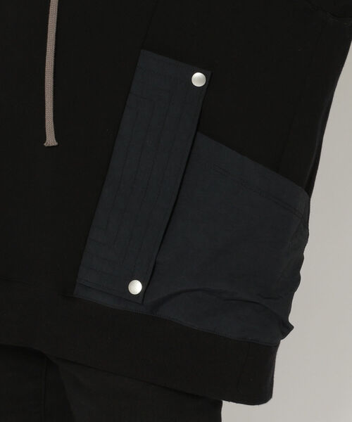 ROYAL FLASH（ロイヤルフラッシュ）の「A.F ARTEFACT/エーエフ・アーティファクト/Nylon Combi Sweat Hoodie（パーカー・メンズ・ブラック・4/3）」の8枚目の写真