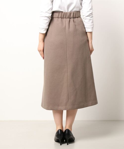 Te chichi(テチチ)の「メルトン台形スカート(スカート・レディース・ピンク/モカ/ネイビー・SMALL/MEDIUM)」の4枚目の写真