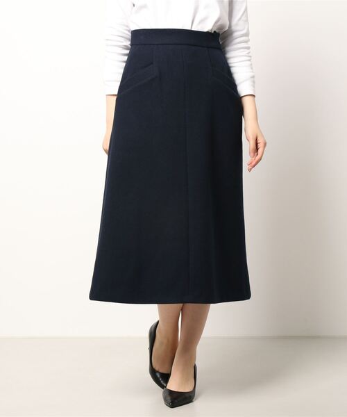 Te chichi(テチチ)の「メルトン台形スカート(スカート・レディース・ピンク/モカ/ネイビー・SMALL/MEDIUM)」の6枚目の写真