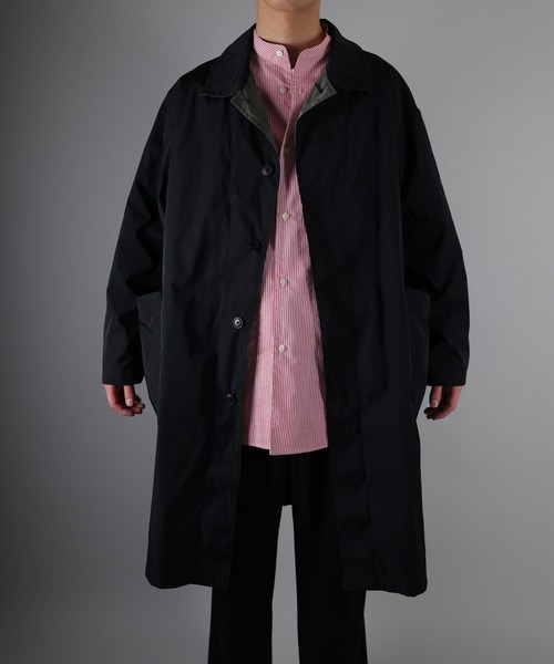 NUMBER (N)INE（ナンバーナイン）の「BALMACAAN COAT（ステンカラーコート・メンズ・ネイビー/ベージュ/ブラック・4/3）」の2枚目の写真